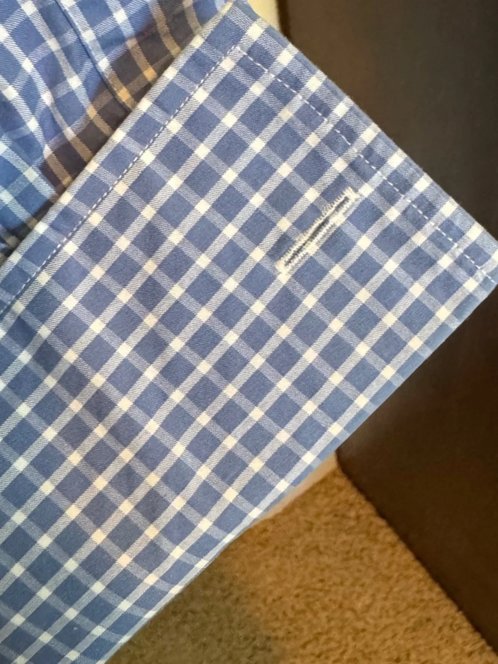Polo Ralph Lauren Regent Classic Fit Gingham Dress Shirt French Cuffs 15 33
